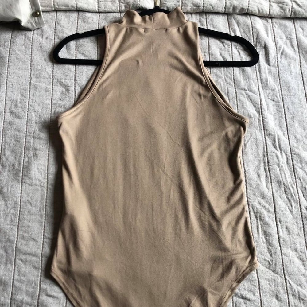 Women's Sleeveless Turtleneck Bodysuit | Gaze | Size M